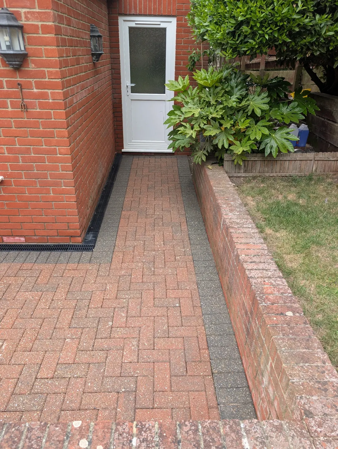Block paving photographed after a Clear Home Solutions clean